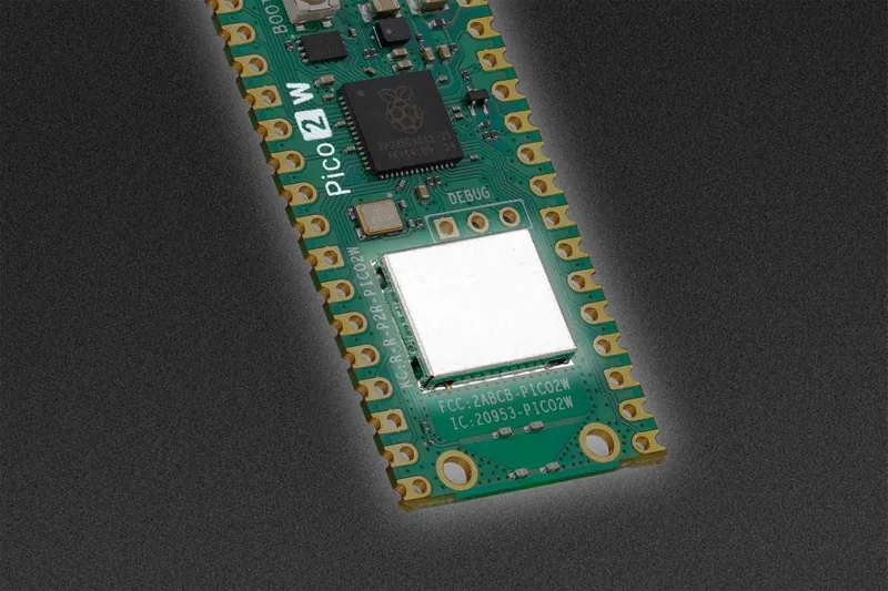 Raspberry Pi Pico 2 W, la placa microcontroladora de Raspberry Pi con chip RP2350, Wi-Fi y Bluetooth
